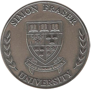 SFU silver plated, custom minted medallion
